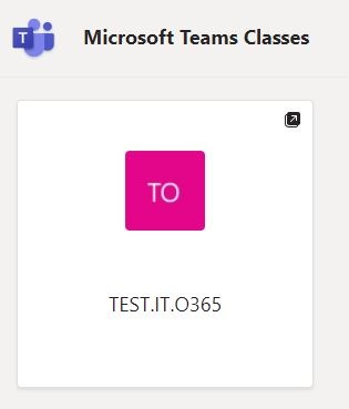 Under Microsoft Teams Classes, there should be a button for your course.