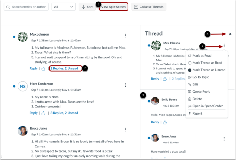 Discussions Redesign in Canvas – Canvas at JHU