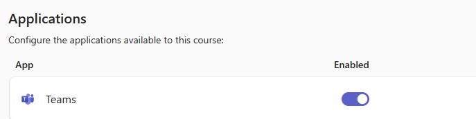 Enable Teams in Application list to create the team.